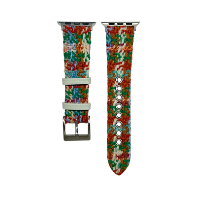 适用iwatch11表带秋冬皮质毛呢