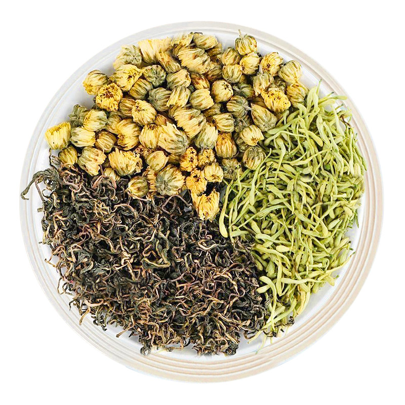 金银花菊花蒲公英去火熬夜养生花茶下火清热解茶叶毒降火清火茶包