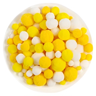 圣诞节diy彩色毛球高弹毛绒球幼儿园儿童手工扭扭棒材料发箍配件