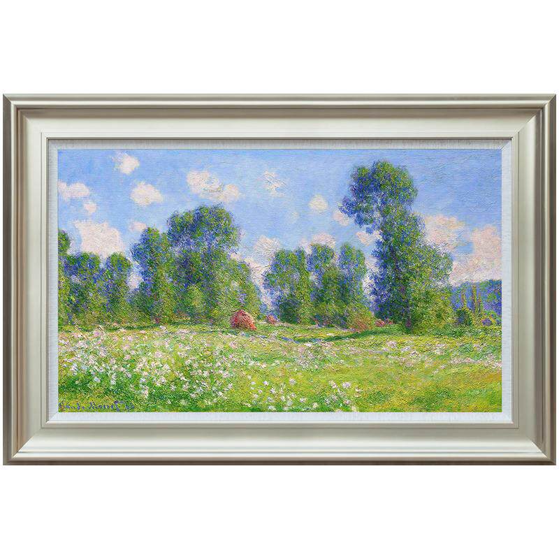 风色春意浓莫奈风景油画欧式挂画