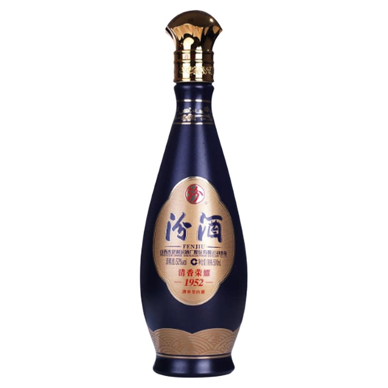 53度清香荣耀1952清香白酒500ml