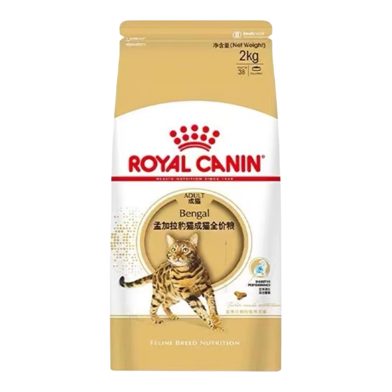 皇家孟加拉豹猫全价猫粮BA27/2KG成猫专用均衡营养猫主粮理想体态