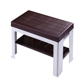 家用简约矮凳塑料凳子成人大板凳方凳餐桌凳收纳凳换鞋凳成人脚凳