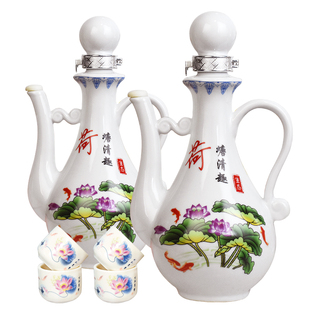 一壶老酒杏花纯粮白酒礼盒装53度500mL2瓶清香型高粱原浆白酒整箱