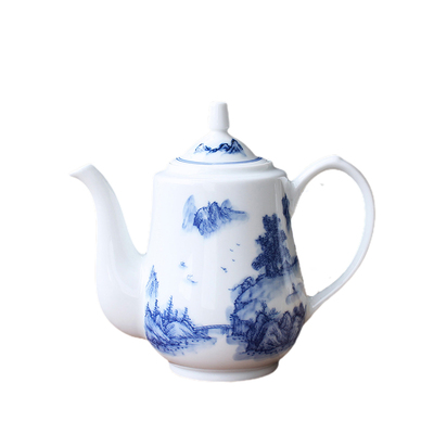 红叶陶瓷釉下彩手绘青花茶具
