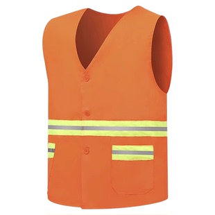 环卫反光马甲保洁员透气网马夹物业家政园林绿化工人背心定制logo