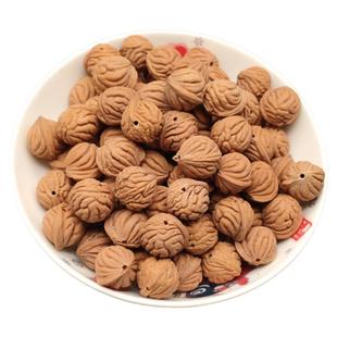 秦岭野生柳叶纹桃核男女 桃核正圆柳叶纹桃核文玩龙纹小桃核原籽