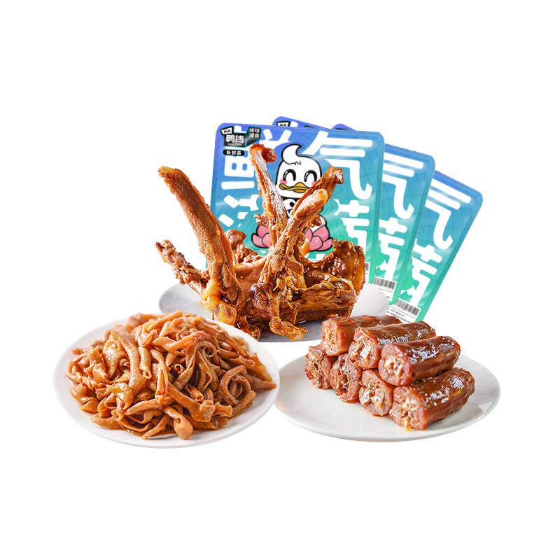 mk鸭货鸭脖鸭锁骨鸭肠麻辣熟食