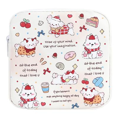 随身卡通可爱卫生巾收纳包便携式旅行姨妈巾收纳袋旅行用品收纳包