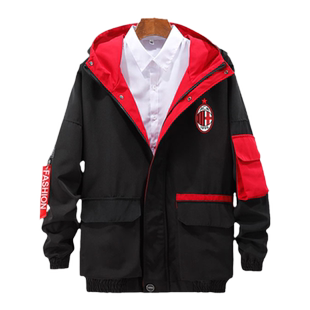 皇马阿森纳AC米兰切尔西欧冠足球迷连帽夹克男女外套带帽衫