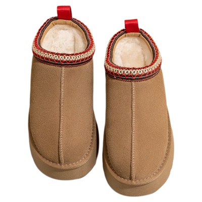 Snowelf冬季短筒雪地靴加绒保暖