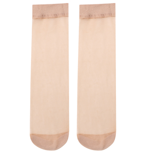 浪莎丝袜女短春秋短款水晶丝耐磨中筒黑色肉色夏季防勾袜子短丝袜