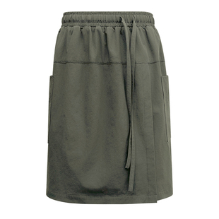 原纱防晒工装裙裤短款女夏薄款高腰大码胖mm巨显瘦速干运动半身裙