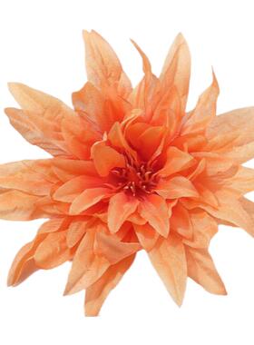 新款仿真12cm蟹爪菊 diy手工花环头饰胸花材料 假花绢花 婚庆花艺