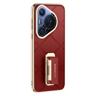 适用华为Pura70Pro手机壳新款腕带支架Pura70Ultra保护套高端P70Pro+专用防摔不顶膜镜头全包Por十系列官外壳