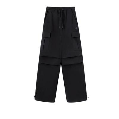 骆驼运动工装裤女2025春季梭织休闲女装长裤户外防泼水徒步登山裤