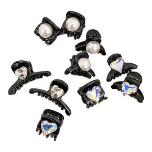 儿童刘海碎发小夹子宝宝前额珍珠抓夹高级感女孩公主头饰女童发卡