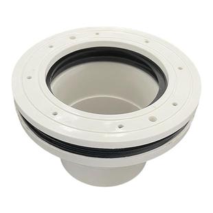 PVC法兰盘接头养殖防雨布帆布鱼池排水口养殖池地漏过滤网防逃跑