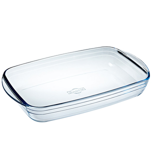 欧贵厨法国进口双耳玻璃烤盘微波炉烤箱专用大尺寸高端新款盘子