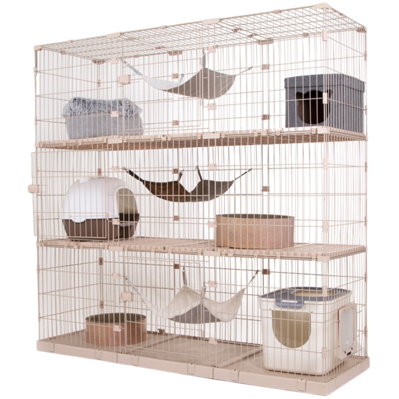 创逸组合式猫笼多层大空间家用室内猫别墅可隔断猫笼寄养笼展示笼