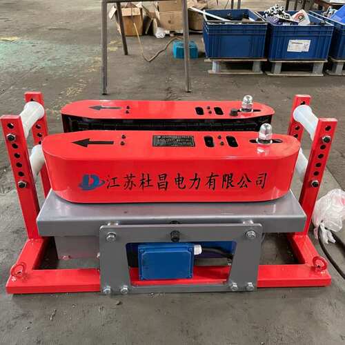 杜昌DCS-3A电缆转弯输送机电力施工用敷设机单履带电缆拉线机