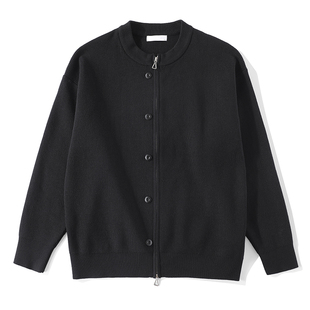 特价 极简潮流单排纽扣装饰针织开衫男装亲肤莱赛尔天丝长袖外套