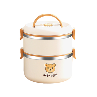 可微波炉饭盒保温盒上班族多层保温饭桶带饭餐盒不锈钢食堂打包盒
