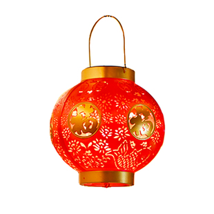 新款锦鲤太阳能红灯笼2026元宵节户外庭院阳台氛围装饰过年挂灯