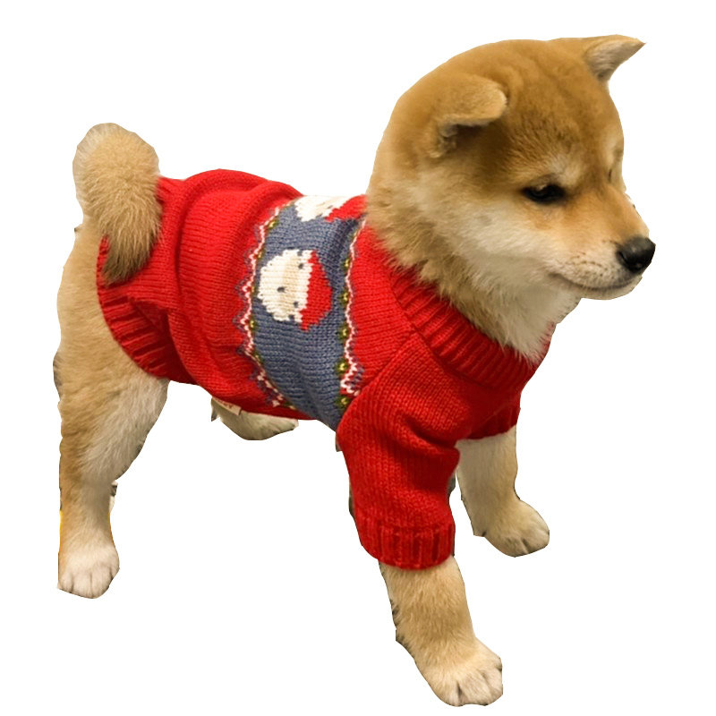 狗狗衣服小狗冬天秋冬宠物豆柴圣诞冬款泰迪冬季幼犬柴犬保暖毛衣