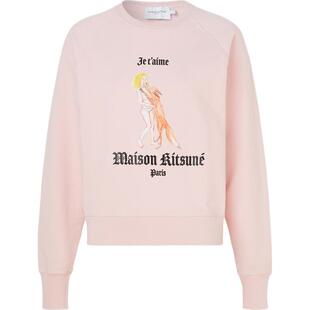 【折扣】Maison Kitsune 秋冬女士品牌标志印花棉质平纹布卫衣