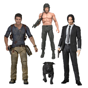 疾速追杀摆件约翰威克手办神秘海域模型内森德雷克凯撒周边史泰龙