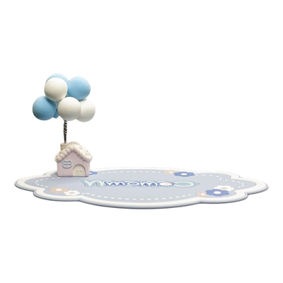 少女心飞屋气球防滑垫车载装饰