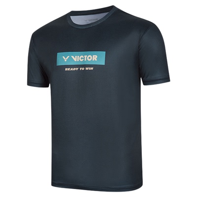 VICTOR胜利羽毛球服威克多男女款运动透气吸汗针织短袖T恤T-55012