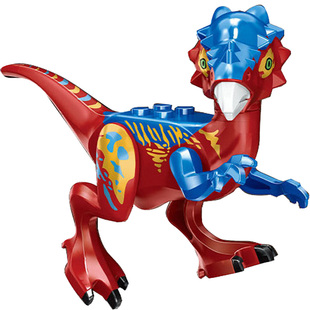 恐龙积木套装儿童拼装玩具益智男孩礼物动物系列全套小颗粒霸王龙