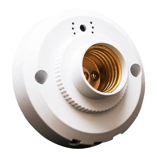 智能声光控灯座感应延时声控开关楼道明装led节能灯头E27螺口家用