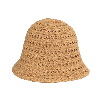 CHASELUCK长乐镂空咖色渔夫帽