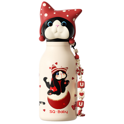 善趣保温杯316L不锈钢公仔水杯