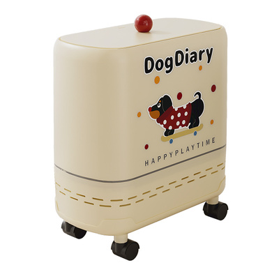 【带轮】吸附夹缝垃圾桶2025新款