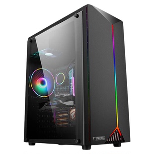 九尾狐D1 diy组装电脑主机箱台式机ATX大板侧透RGB灯条外壳matx