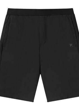 FILA 斐乐官方男士针织运动短裤2023夏时尚简约商务休闲裤子男裤