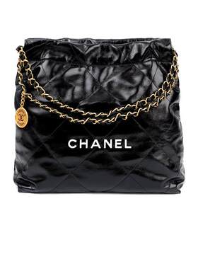 【自营】中古95新CHANEL香奈儿22Bag链条菱格纹大容量小牛皮包包