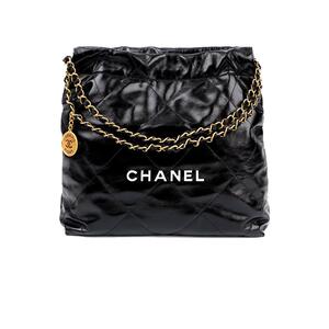 【自营】中古95新CHANEL香奈儿22Bag链条菱格纹大容量小牛皮包包