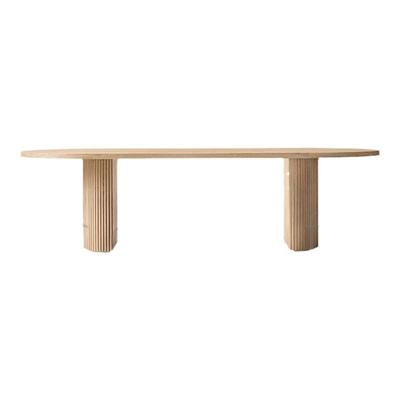 RH BYRON美式乡村实木长方形餐桌轻奢高级感设计师款别墅长饭桌子