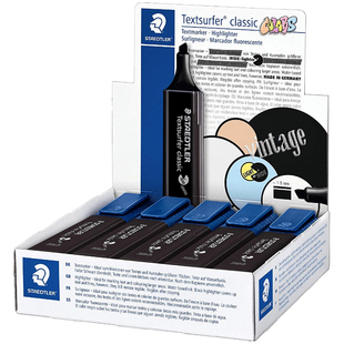 德国施德楼荧光笔马卡龙色荧光笔喷墨隐形儿童学生用记号笔标记笔