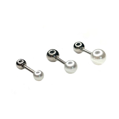 薛小·婉同款珍珠耳蜗钉耳骨钉