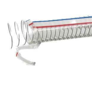 pvc透明带钢丝软管螺旋增强管6分一寸2寸3寸加厚塑料抽油管耐高温