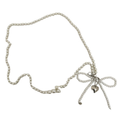 珍珠爱心甜美气质显瘦腰链百搭