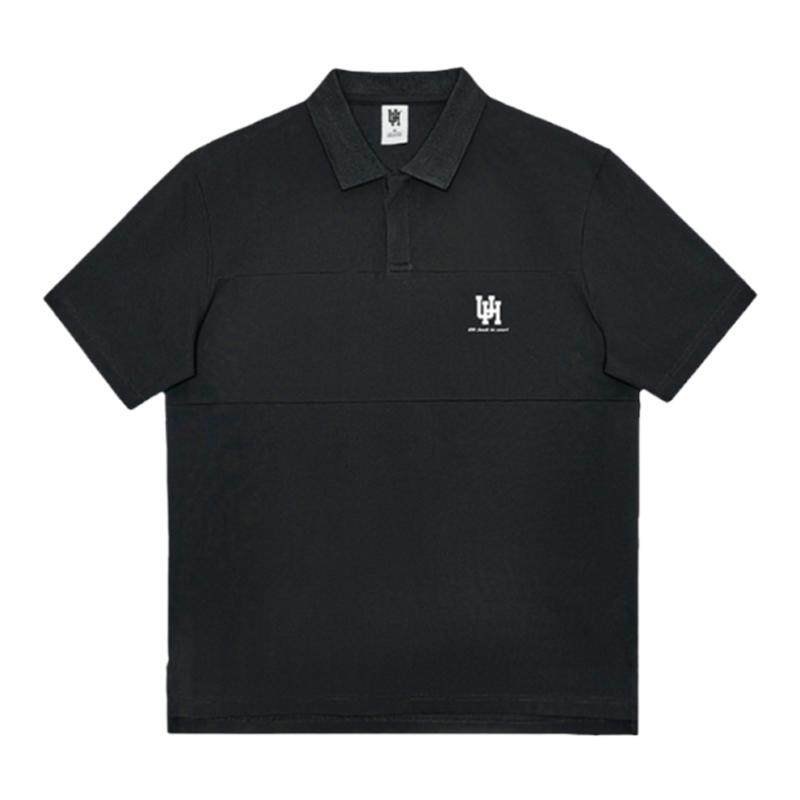 UH夏季教练服宽松五分袖polo衫