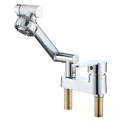 洗脸盆水龙头冷热全铜双孔