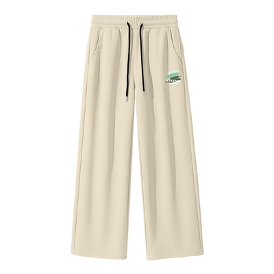 320g棉珠地休闲运动百搭阔腿卫裤